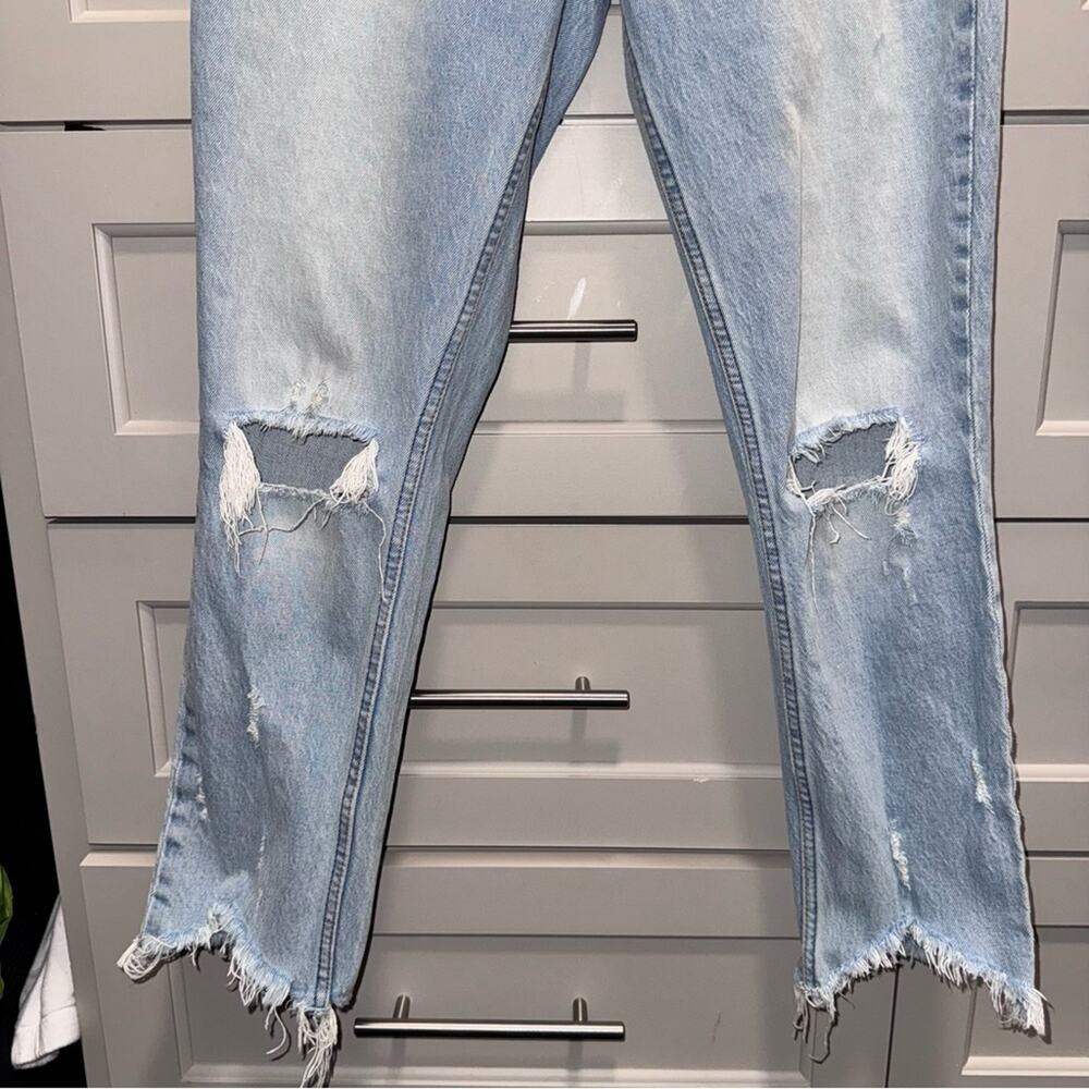 Abercrombie & Fitch High Rise Mom Jean 26 Regular Light Wash - Picture 3 of 7